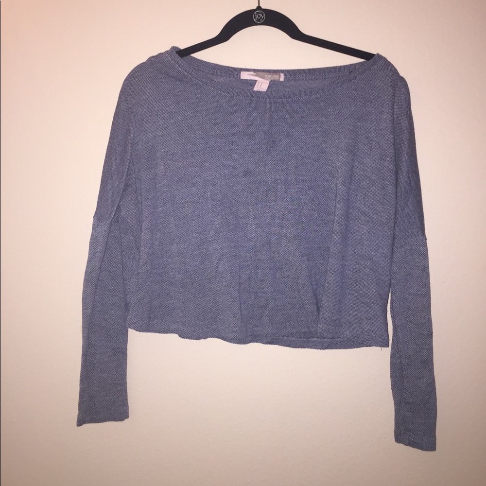 Long sleeve crop top